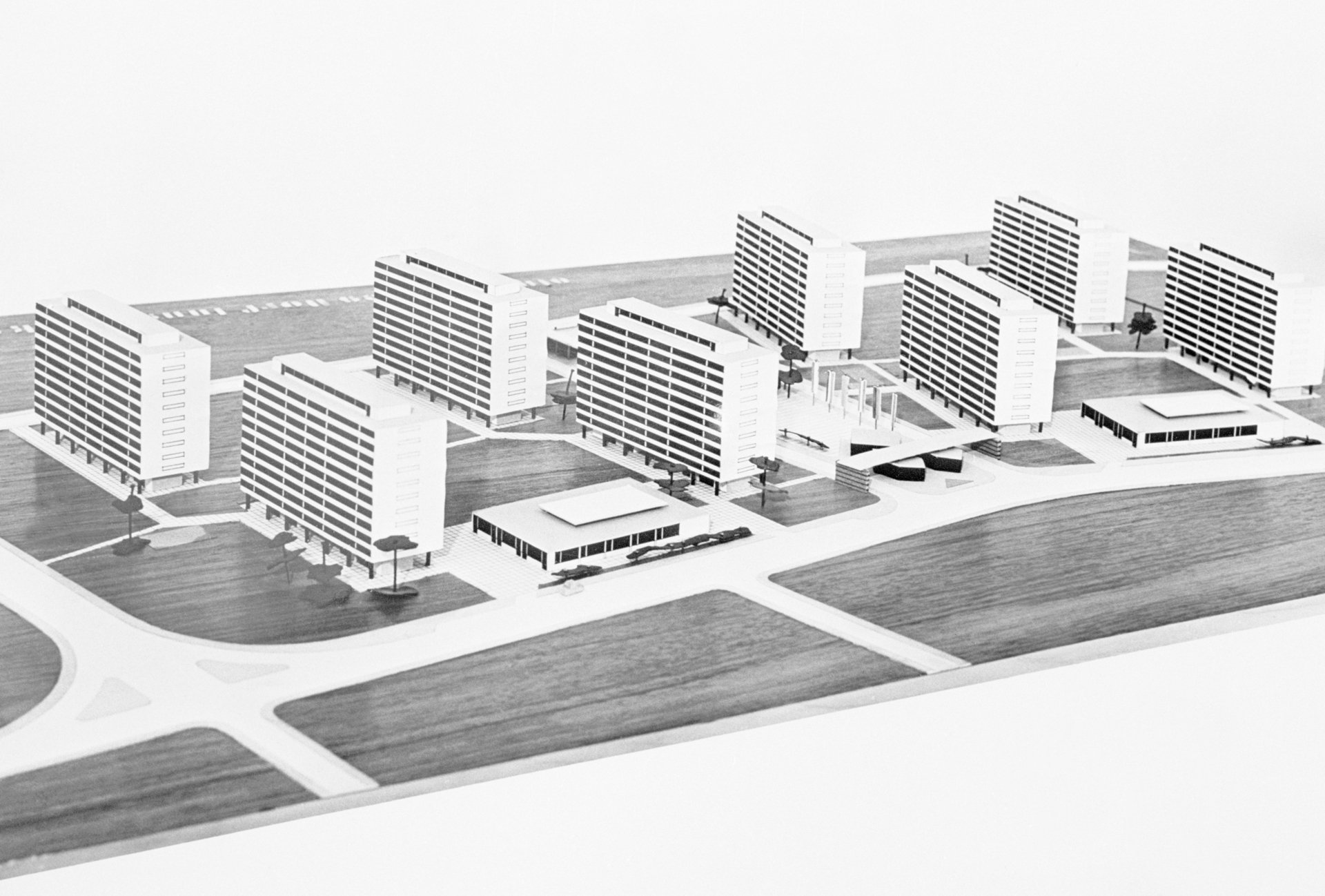 Modello del futuro Villaggio Olimpico