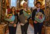 Die PreisträgerInnen des 21. Paul-Hofhaimer-Wettbewerbs: 1. Platz: Josef Laming (m.), 2. Platz: Giulia Ricci, 2. Platz: Nadal Roig i Serralta